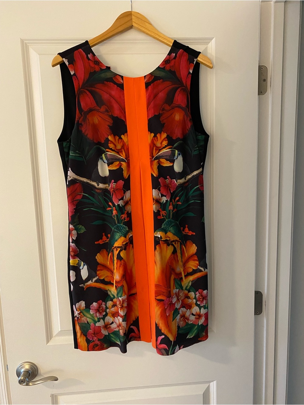 Ted Baker London Barbee Tropical Parrot Toucan Dress